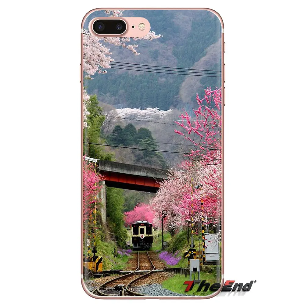 Мягкий чехол для телефона из ТПУ винтажный железнодорожный поезд путешествий