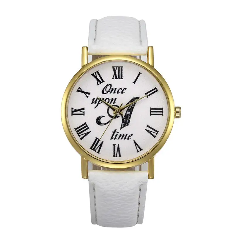 Новинка 2017 модные женские часы с индивидуальным узором Ретро дизайн кожаный