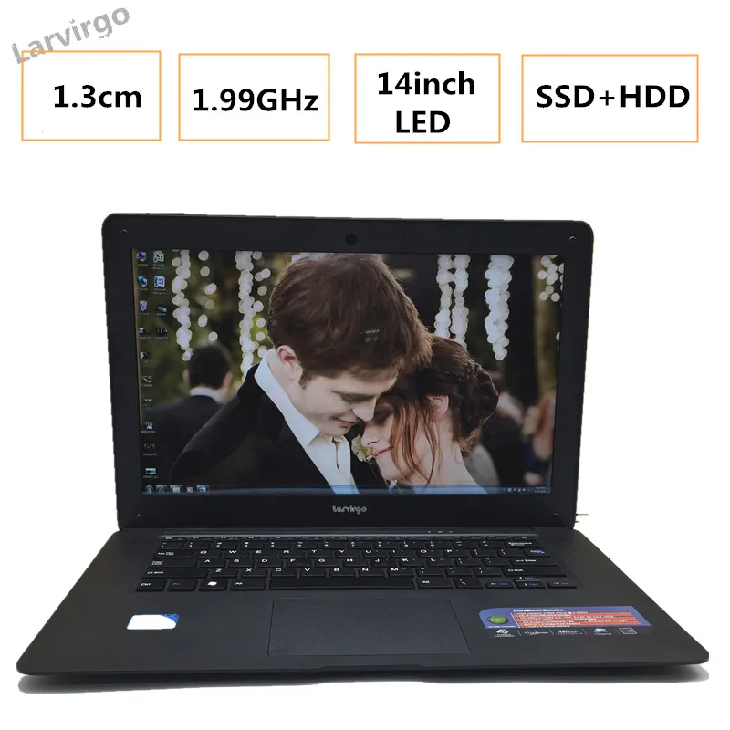 14 дюймов ноутбук в тел Celeron J1900 1.99 ГГц 8 г 750 ГБ hdd 4 ядра Windows7/8/ 10 Wi-Fi Tablet USB3.0 PC HDMI