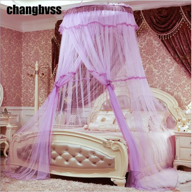 Элегантное платье со шнуровкой с круглым носком Шторы подвесная купол москитная