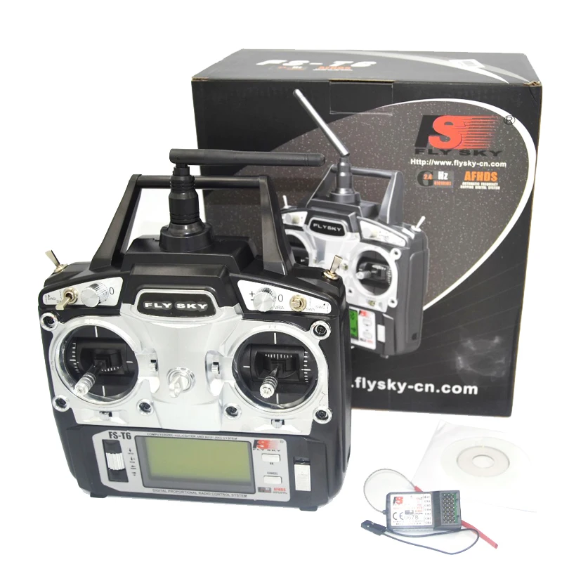 Flysky FS T6 Радиоуправление 2 4G 6 канальный передатчик + приемник для