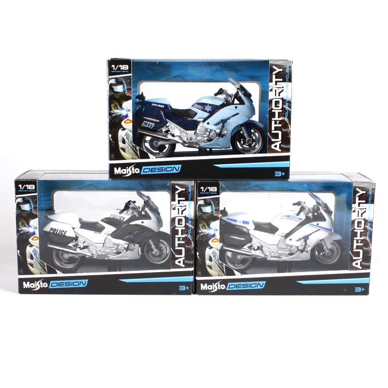 Maisto 1:18 Yamaha fjr 1300j Белый Синий Черный мотоцикл литье под давлением для полиции