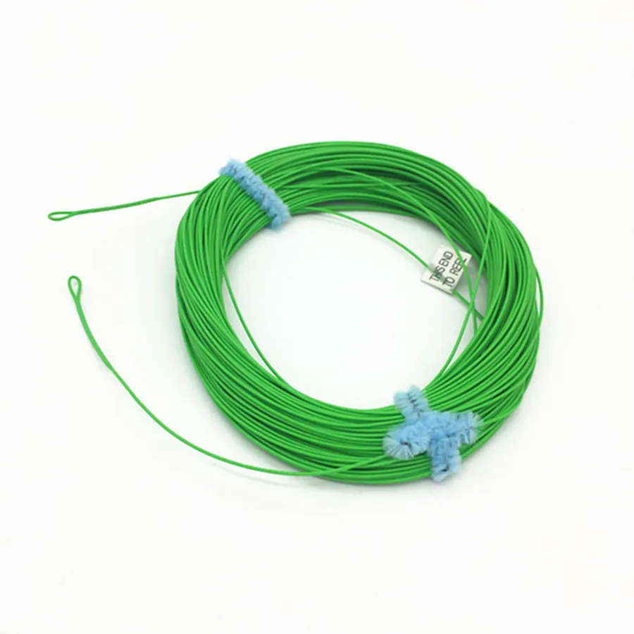 Fly Fishing 2 сварных петли WF 1 2 3 4 5 6 7 8 9WT Fly Fishing Line 100 футов Вес вперед плавающая Летающая леска много цветов