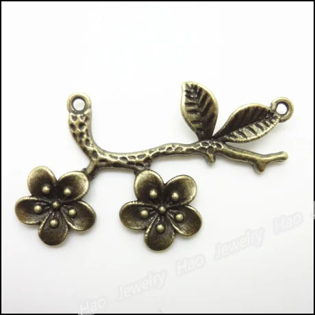 30 шт. винтажные подвески в виде цветка подвеска античная бронза сплав цинка