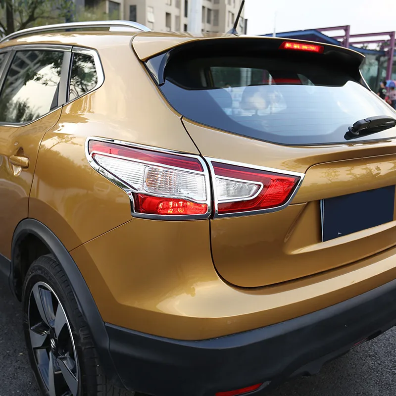 Высококачественный Хромированный задний фонарь/декоративная рамка для Nissan Qashaqai
