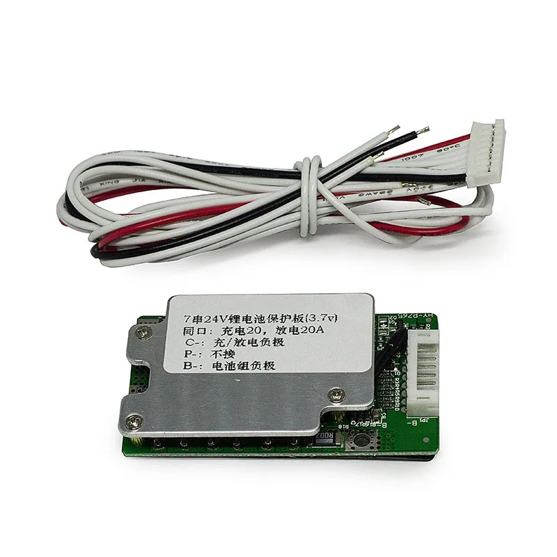 BMS 24V 7S String 20A Защитная плата баланс радиатора для 18650 балансировки литий-ионная аккумуляторная батарея