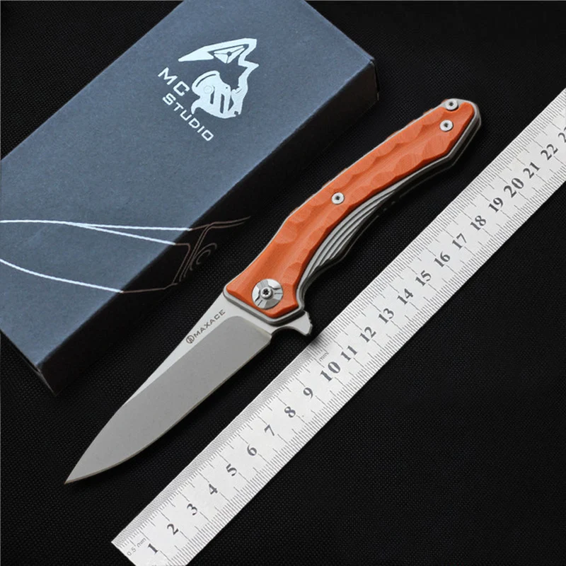 Складной нож MAXACE ZEALOT 440C лезвие G10 острый для кемпинга охоты выживания карманные