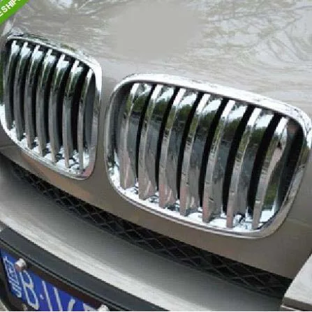 

chrome front grille vent hole frame trim cover for BMW X5 e70 2008-2012 2013