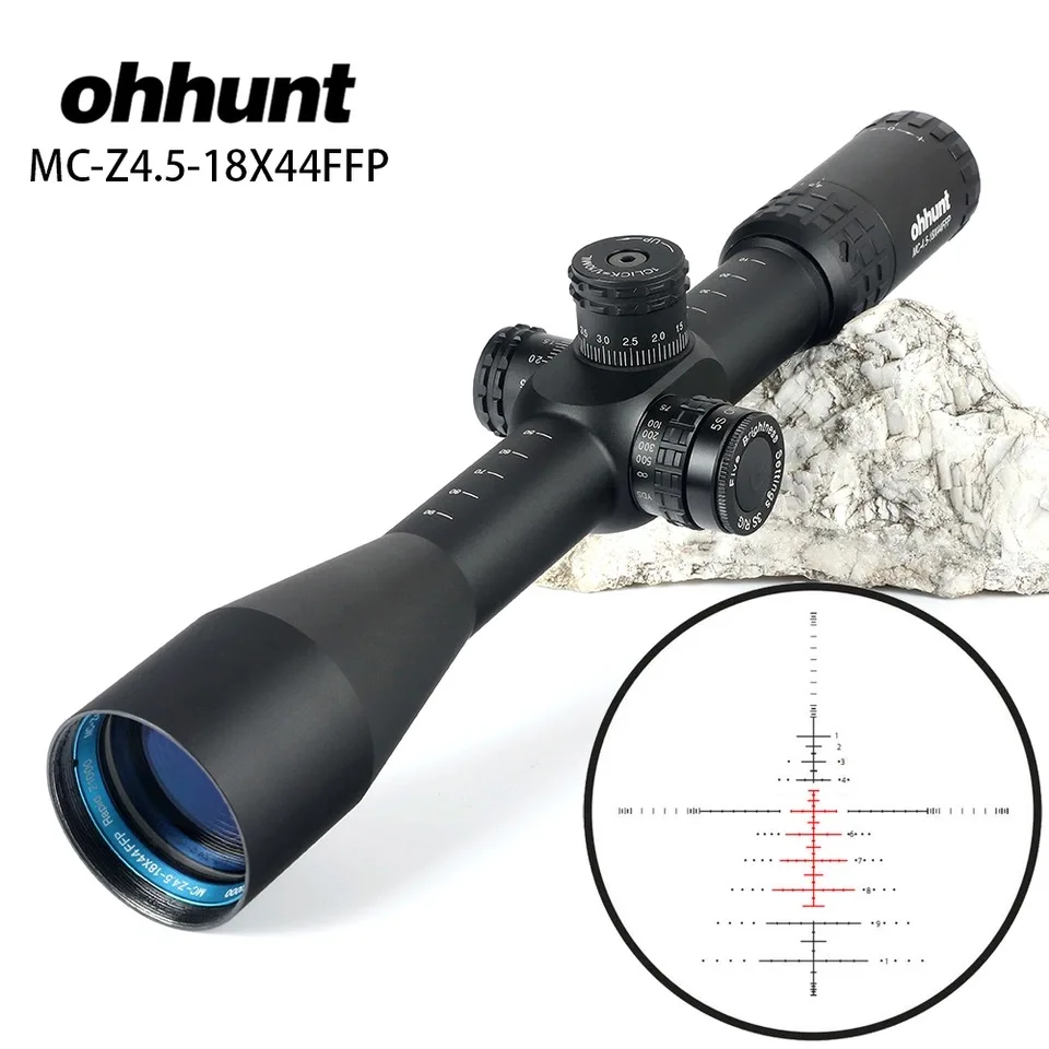 Ohhunt MC-Z 4 5-18X44 FFP первый фокусный самолет охотничий оптический прицел Сторона