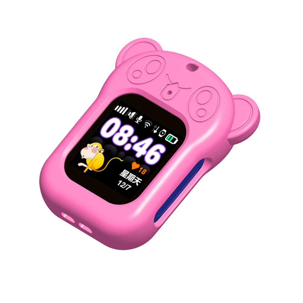 Универсальный силиконовый чехол для смарт часов с мультяшным медведем экрана от