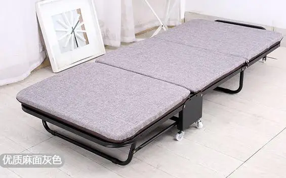 Раскладная кровать, дополнительная кровать для отеля - Цвет: linen blue W65cm