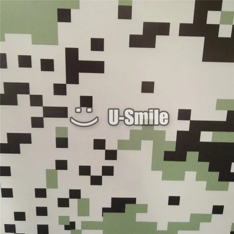 Digital Camouflage Vinyl Car Wrap Military Green Pixel Pattern Camo Film Full Truck Vehicle Decal Sheet 1.52X30M | Автомобили и