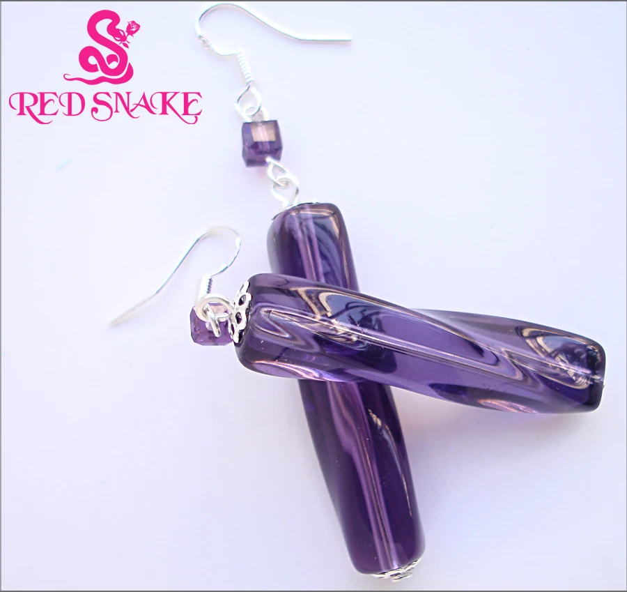 Модные Классические красные серьги змеи из муранского стекла|dangle earrings|fashion dangle
