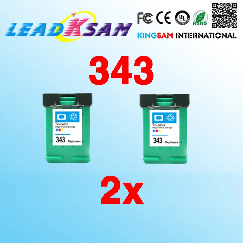 2 шт. картриджи для принтера hp343 C8766E 343XL 6540/6620/6840/PSC 1500/1510/1600/1610 | Компьютеры и офис