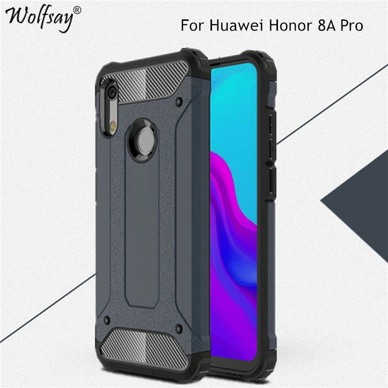 

Чехол для Huawei Honor 8A Pro, чехол для Honor 8A Pro Hybrid Armor Robot, двухслойный защитный чехол для телефона Huawei Honor 8A Pro, чехол