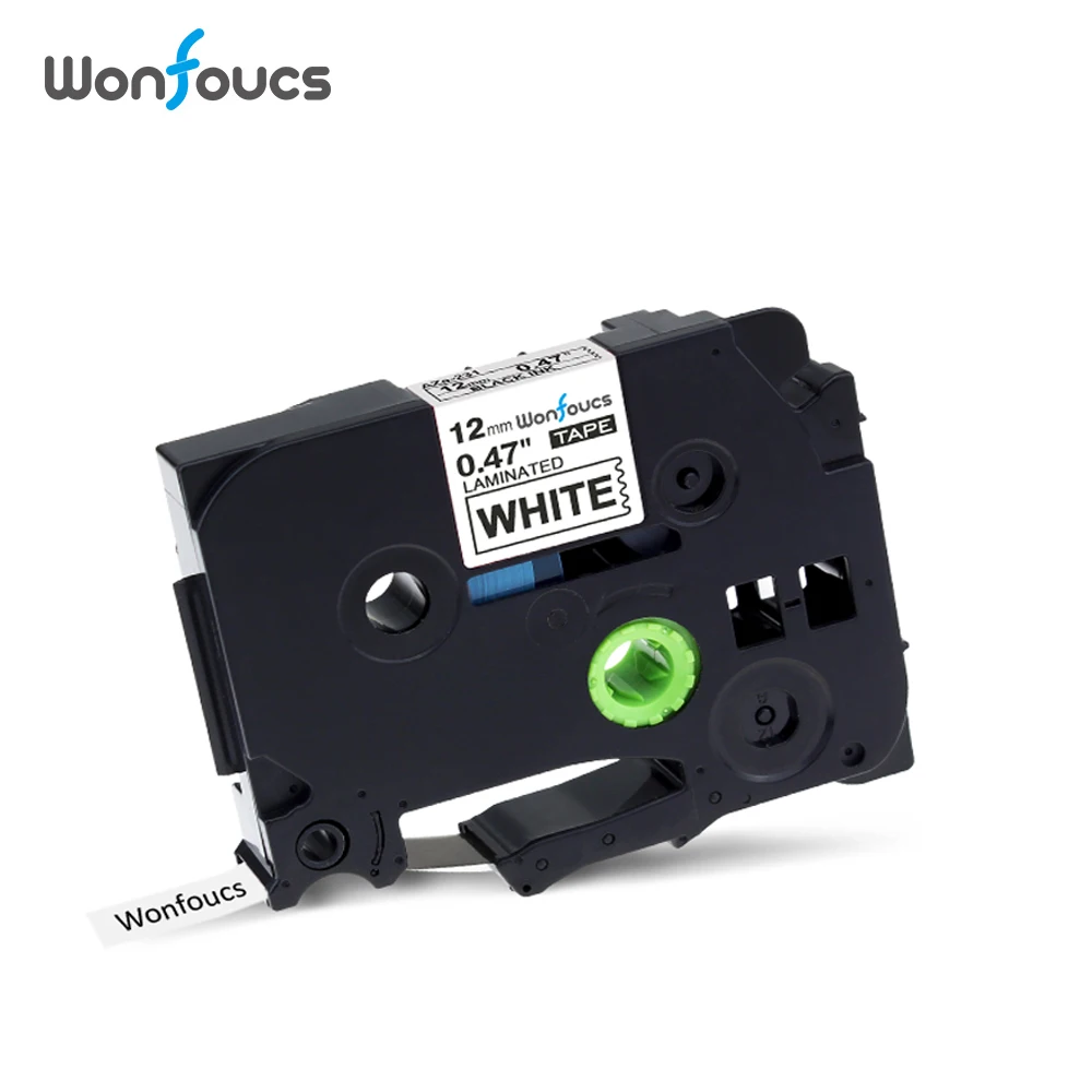 Wonfoucs совместимый TZe231 Brother tze ленты tz231 tze-231 tz131 для P-сенсорный принтер PT-D210 12 мм ленты с лейблом этикетки кассеты