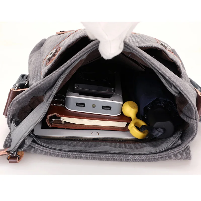 2018 Новое поступление мужской Crossbody сумки на ремне Холст защиты от кражи Защита