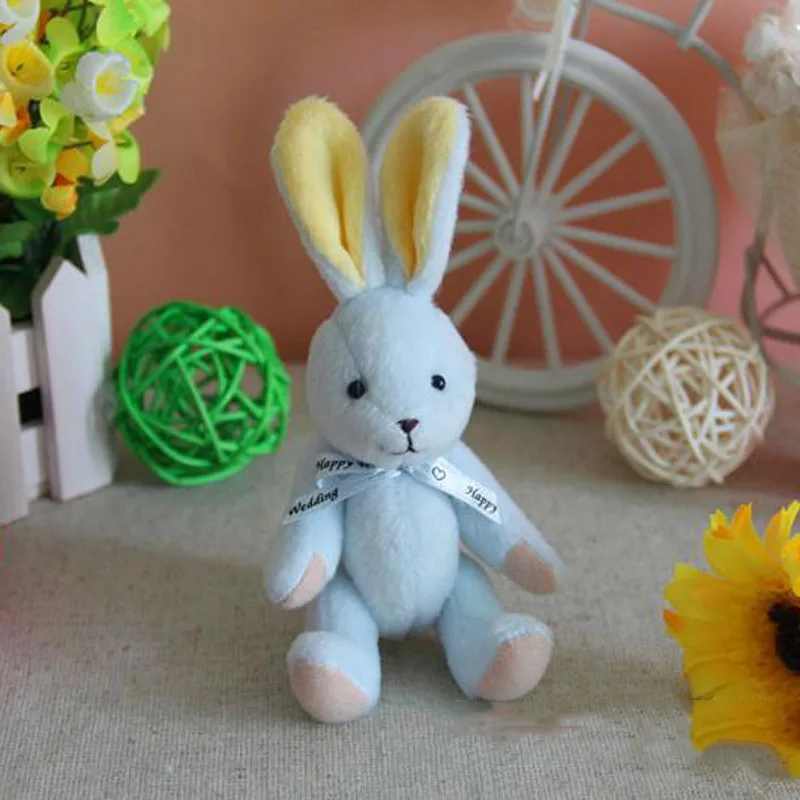 25/50 шт./лот Kawaii Bunny Плюшевые игрушки цветок кролик мягкие животные Маленькая