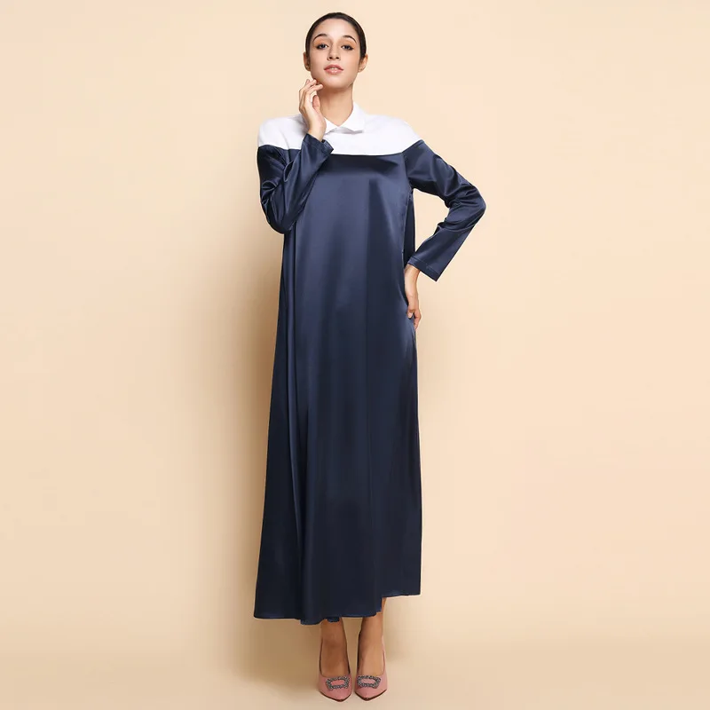 Новое поступление мусульманское арабское женское платье с длинным рукавом