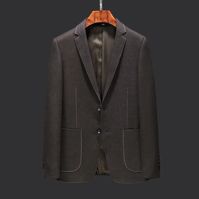 DEKUSI Suit New Pattern Business Affairs Leisure Casual Loose Coat thickening men clothing blazer hombre | Мужская одежда