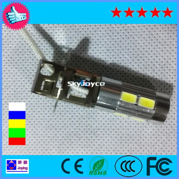 Новинка 2020 10 шт./лот H3 светодиодные противотуманные фары 6000K автомобильные белые