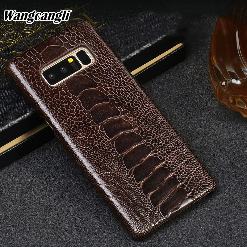 Wangcangli Роскошный чехол для телефона Samsung Note 8 редкий страусиный защитный из