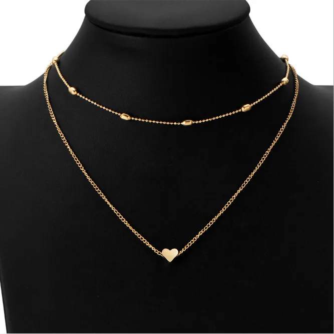 gold Boho Ожерелье s для женщин Винтажная золотая цепочка с блестками кактус эффектное многослойное колье Подвеска богемское короткое ожерелье ювелирные изделия - Окраска металла: gold