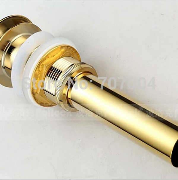 Бесплатная доставка раковина из розового золота/золотого латуни выдвижной Слив