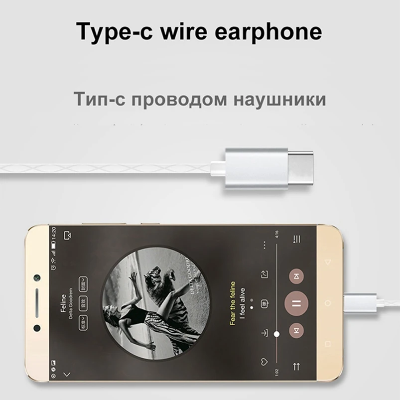 Icoque для Leeco Type C наушники с микрофоном стерео USB c Letv LeEco Le 2 Pro Max наушники|Наушники и