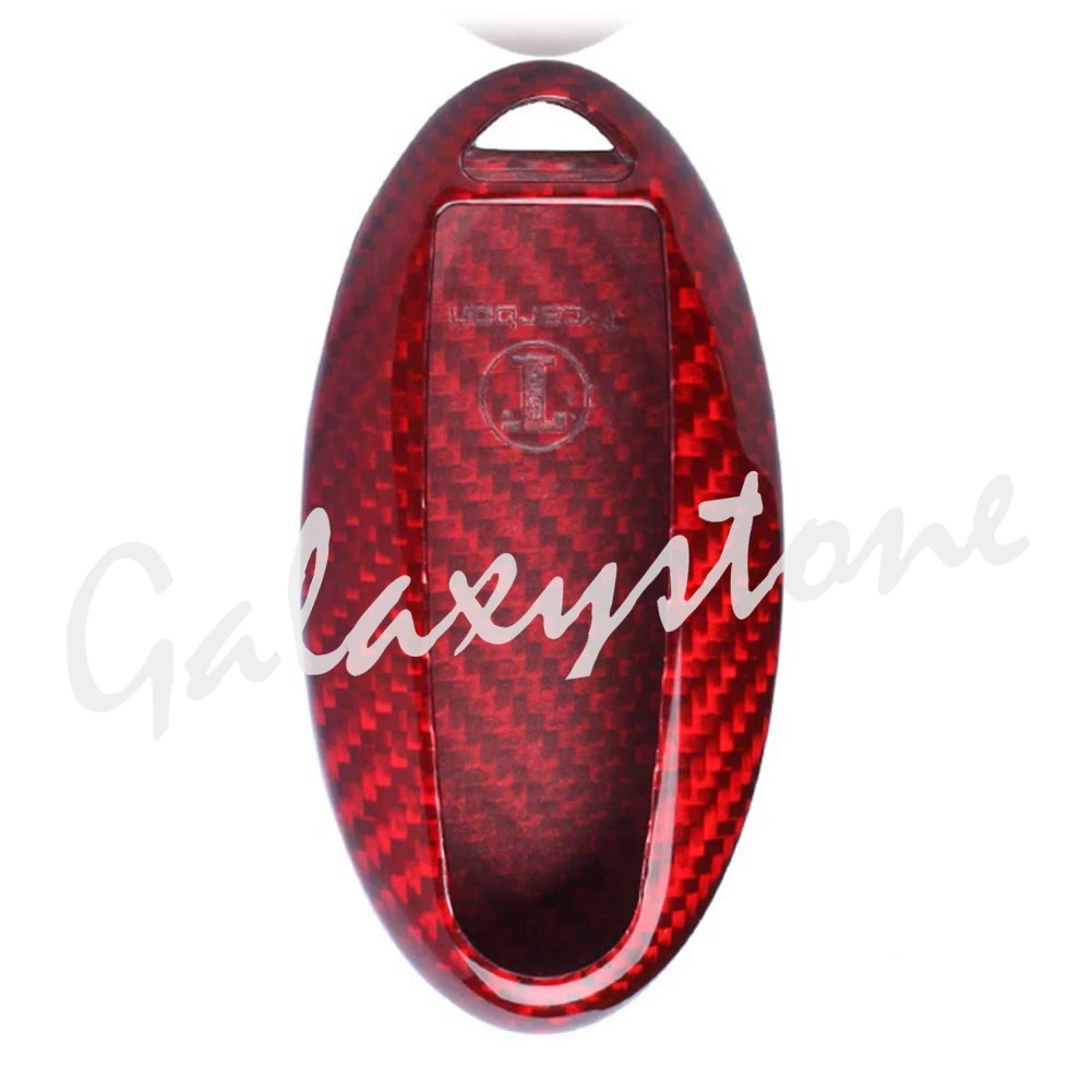 Carbon Fiber Remote Key Cover Case Fits Nissan GTR Infiniti QX EX70 Red | Автомобили и мотоциклы