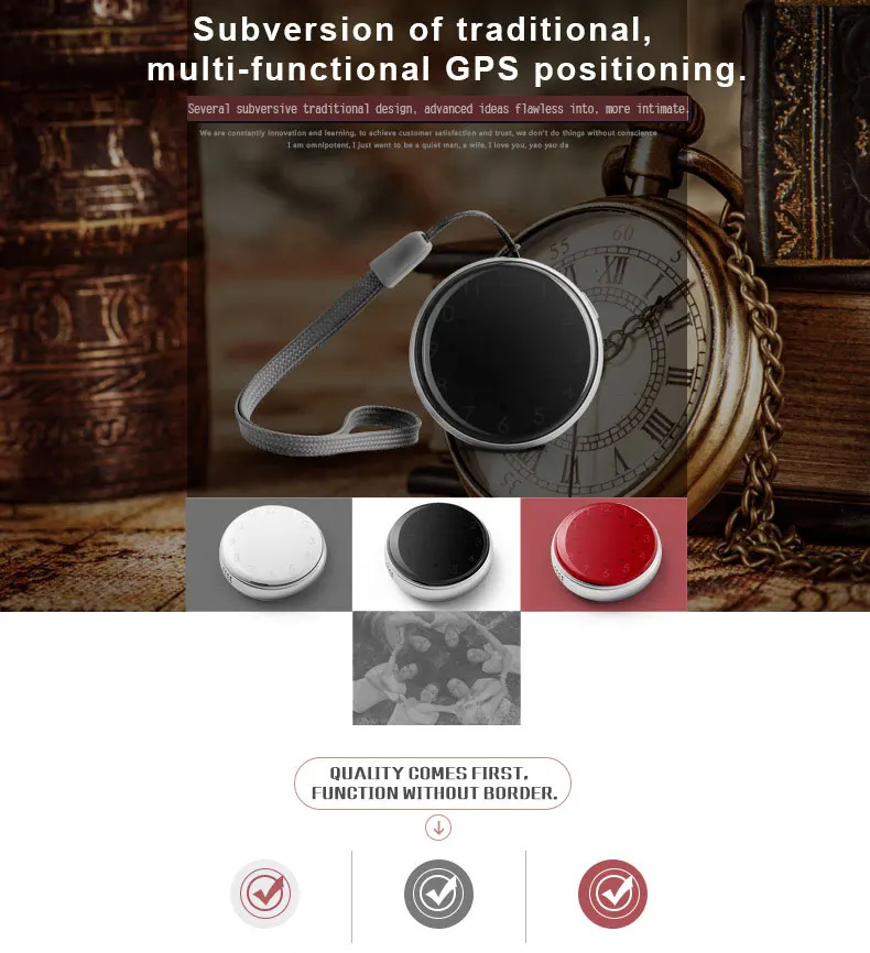 Точное мини-gps-локатор A12 Цепочки и ожерелья поддержка gps lbs SOS WI-FI Элегантный позиционирования трекер для старшего ребенка домашние кошки собаки для людей пожилого возраста