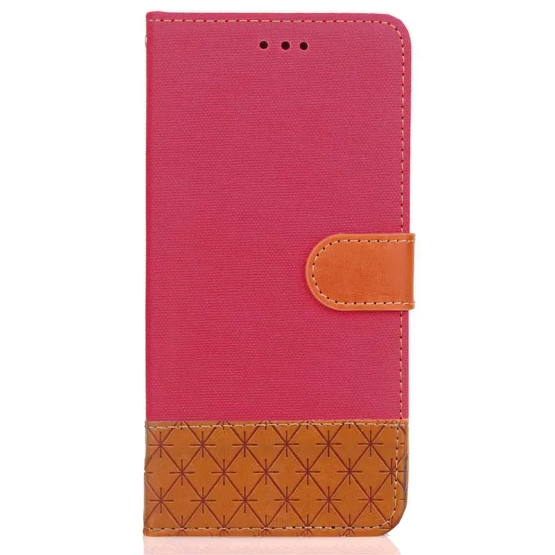 rose red Роскошный чехол Xiomi Redmi 4X, бумажник, Джинсовая кожа, подставка, книжка, флип-чехол для телефона, для Xiaomi Xiomi Redmi 4X4 X, чехол-крышка - Цвет: rose red