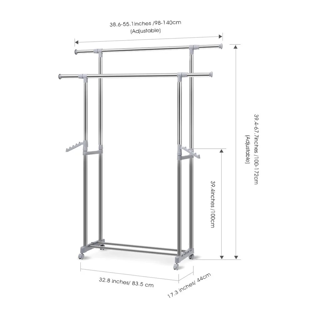 Регулируемая вращающаяся вешалка для одежды Finether органайзер хранения подвесной
