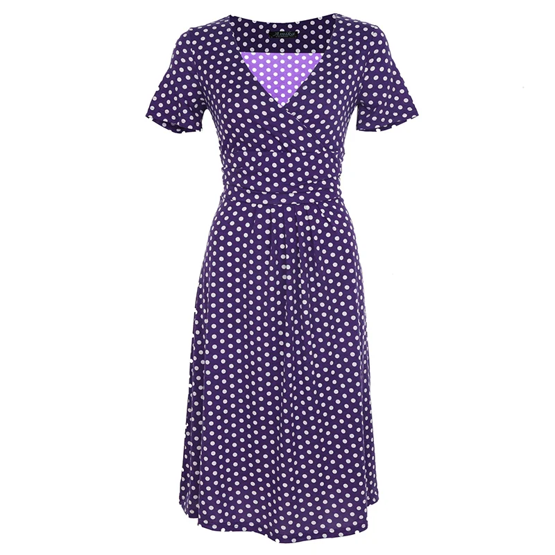 Женское эластичное платье туника с V образным вырезом коротким рукавом|Женские