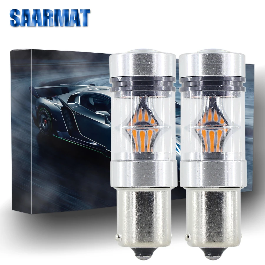 

Pair 1156 led 7440 turn signal BA15S P21W W21W reverse lights 1157 BAY15d brake bulb taillight PY21W bau15s car signal bulb