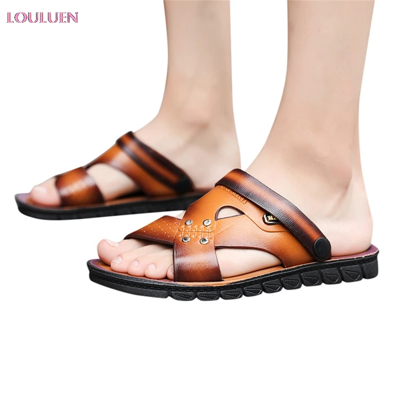 Мужская обувь большие размеры сандалии в британском стиле модная крутая дышащая