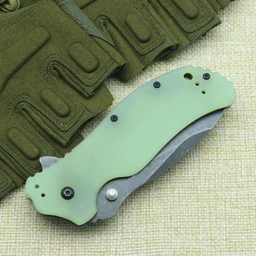 light green ZT0350BW складной нож S30V стальное лезвие G10 Ручка Открытый Отдых Охота карманные Фруктовые Ножи EDC инструменты - Цвет: light green