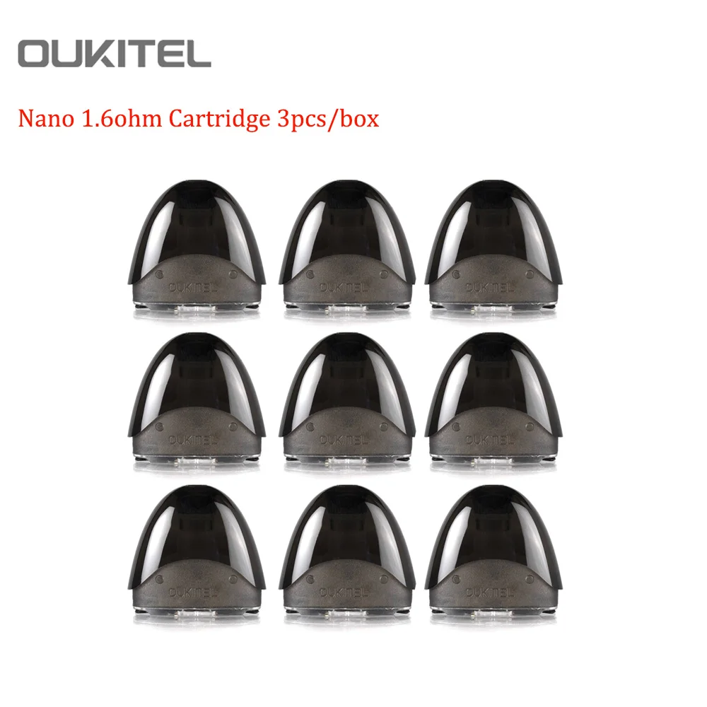 3 шт./упак. картридж Oukitel Nano Pod с емкостью 2 мл и керамической катушкой 1 6 Ом для Kit