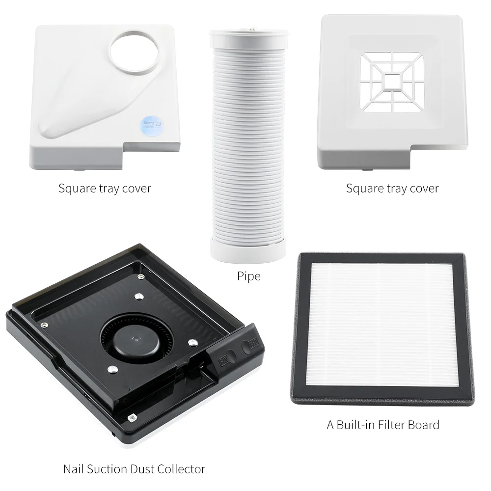 60 Вт Новый Выдвижной локоть коллектор для всасывания пыли с ногтей сильным