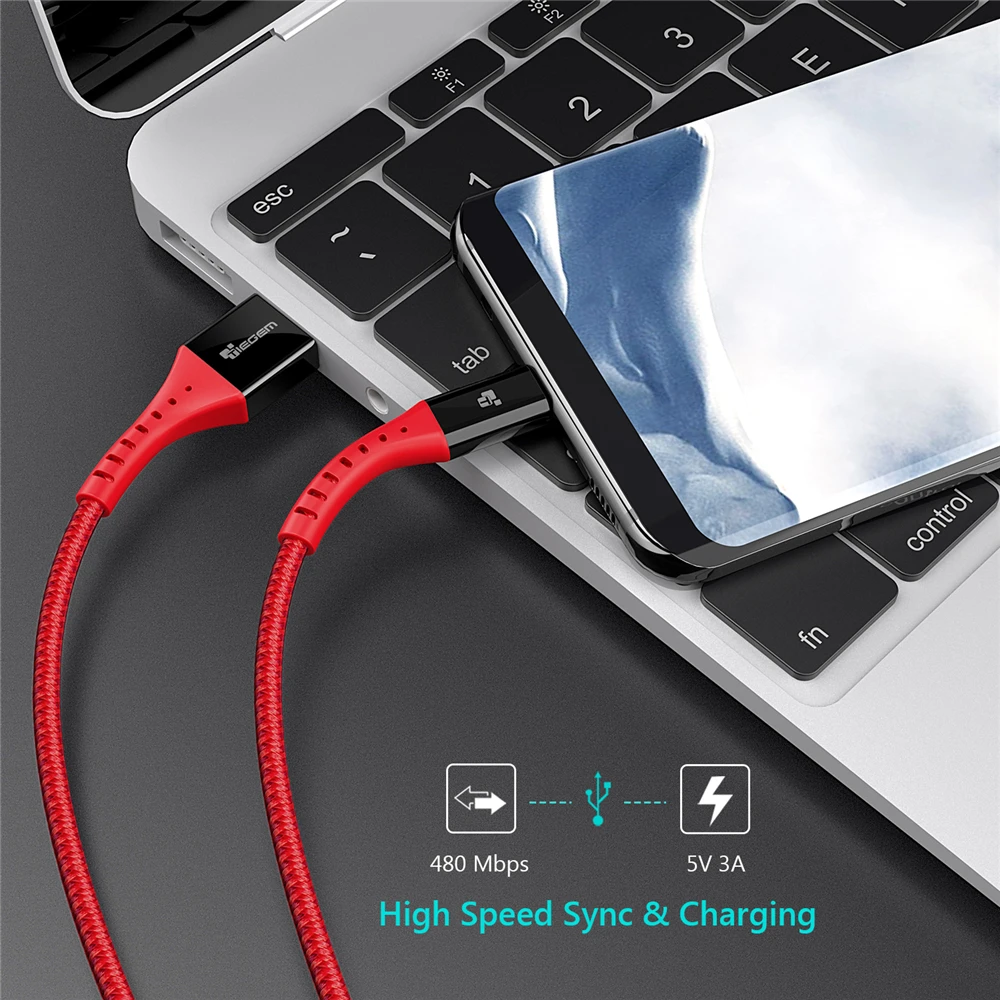 TIEGEM usb type-C кабель для One Plus 6 5t быстрая зарядка QC3.0 USB C Быстрая зарядка USB зарядное устройство кабель для samsung Galaxy S9 S8 Plus