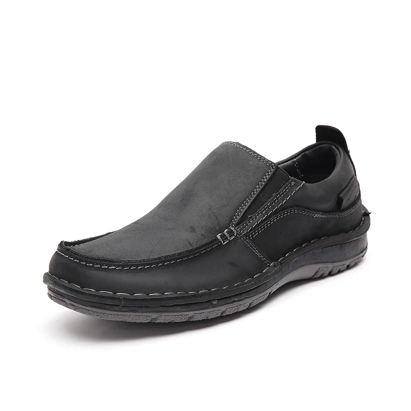 LINGGE Leather Casual Shoes Fashion Men Loafers Comfortable Slip On Moccasins #7287 | Обувь