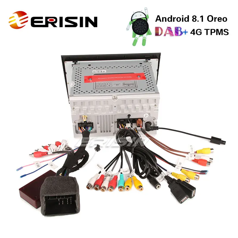 Erisin ES7628A 7 &quotAndroid 8 1 DAB + Радио DVD плеер 4G система контроля давления в шинах
