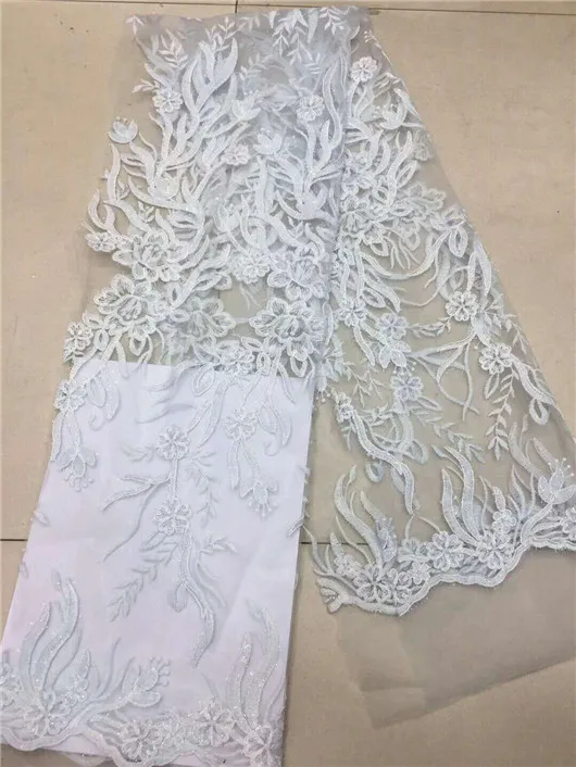 Французский в нигерийском стиле блестки чистая кружева африканский тюль сетка