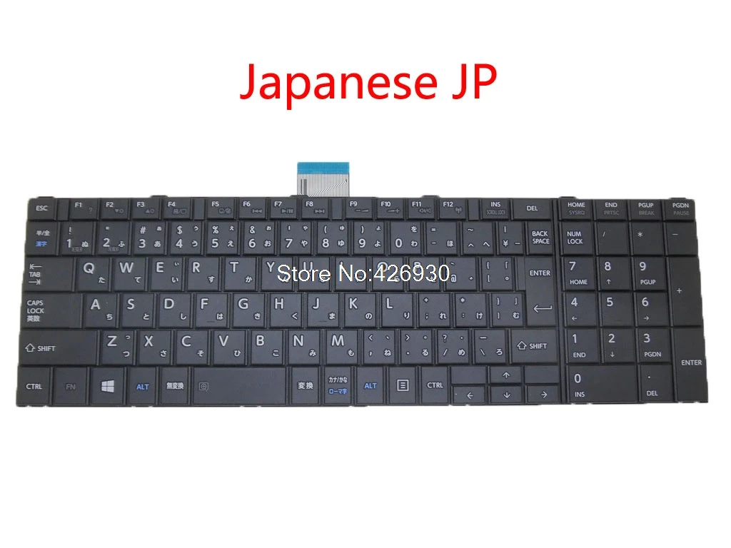 Клавиатура US JP для ноутбука Toshiba Satellite C50 C50D Φ C55 C55T C55D японский английский