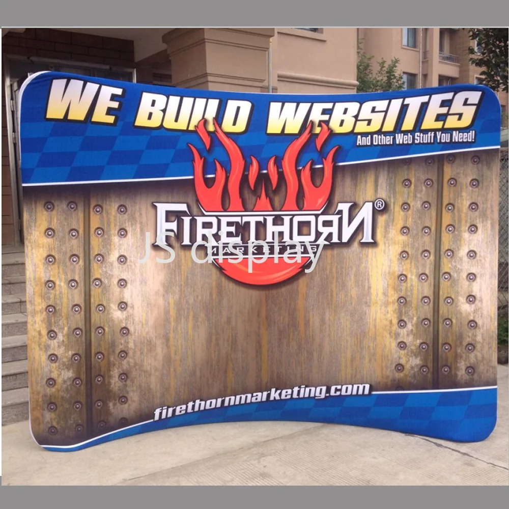 10 футов портативный выставочный стенд Pop Up дисплей с пользовательской