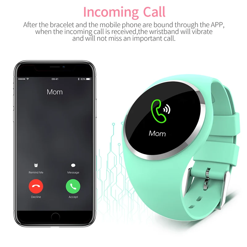 Смарт часы с Bluetooth умные спортивные спящий режим сердечного ритма крови Давление