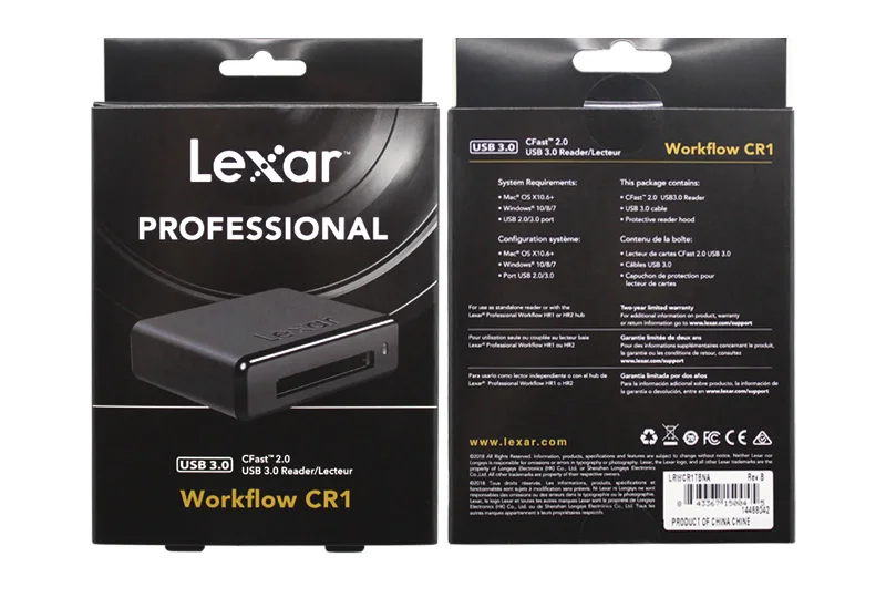Lexar оригинальная распродажа ограниченная по времени карта Usb считыватель Lexar рабочий процесс CR1 устройство считывания SF карт Высокоскоростной Usb 3,0 профессиональный