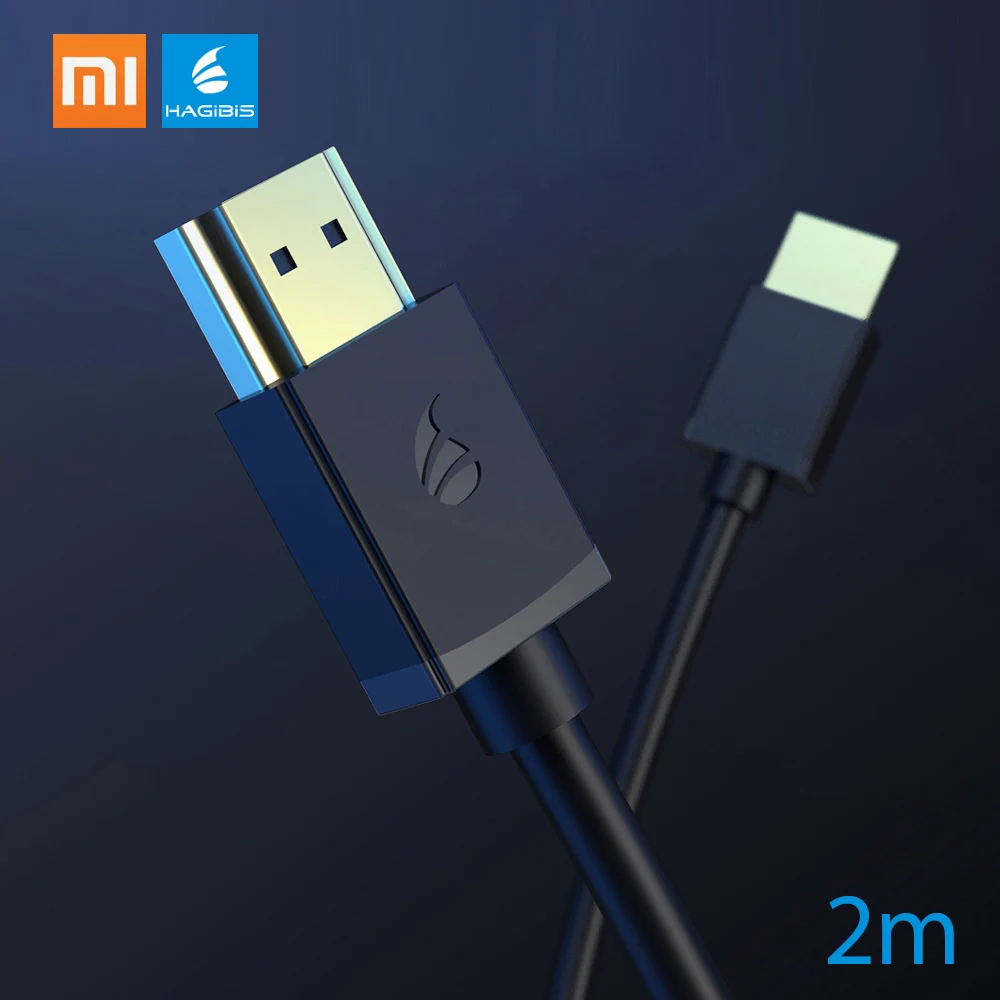 Мультимедийный интерфейсный кабель Xiaomi HAGIBIS HD 4K 3D позолоченный кабель HDR для HDTV переключатель делителя удлинитель адаптер проектор