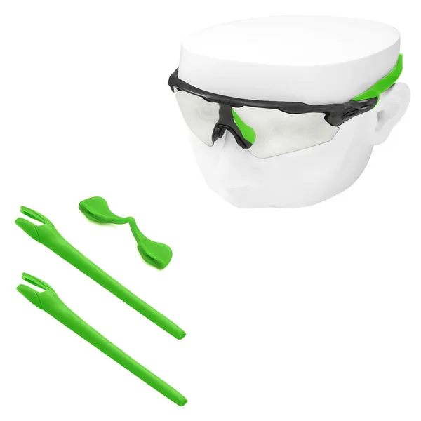 Green RubberKit OOWLIT резиновые наборы носоупоры и ушные вкладыши для радаров EV Path OO9208 солнцезащитные очки - Цвет линз: Green RubberKit
