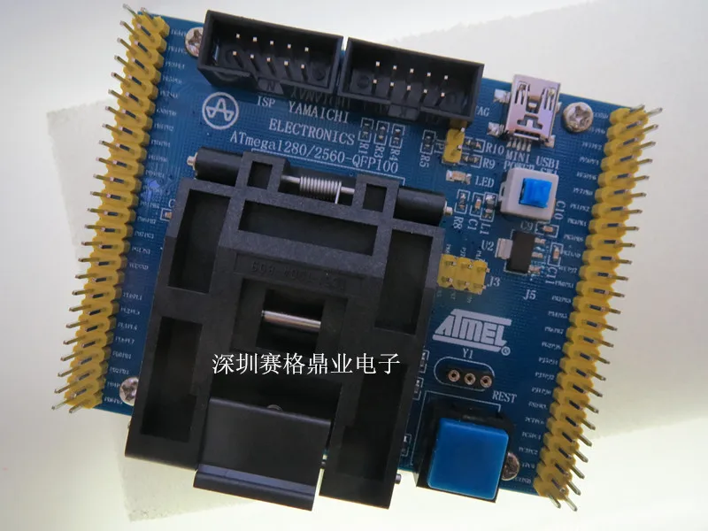 Original ATMEL IC Test Seat ATmega1280 ATmega2560/ATmega640 Burning Programm QFP100 Socket Adapte | Автомобили и мотоциклы